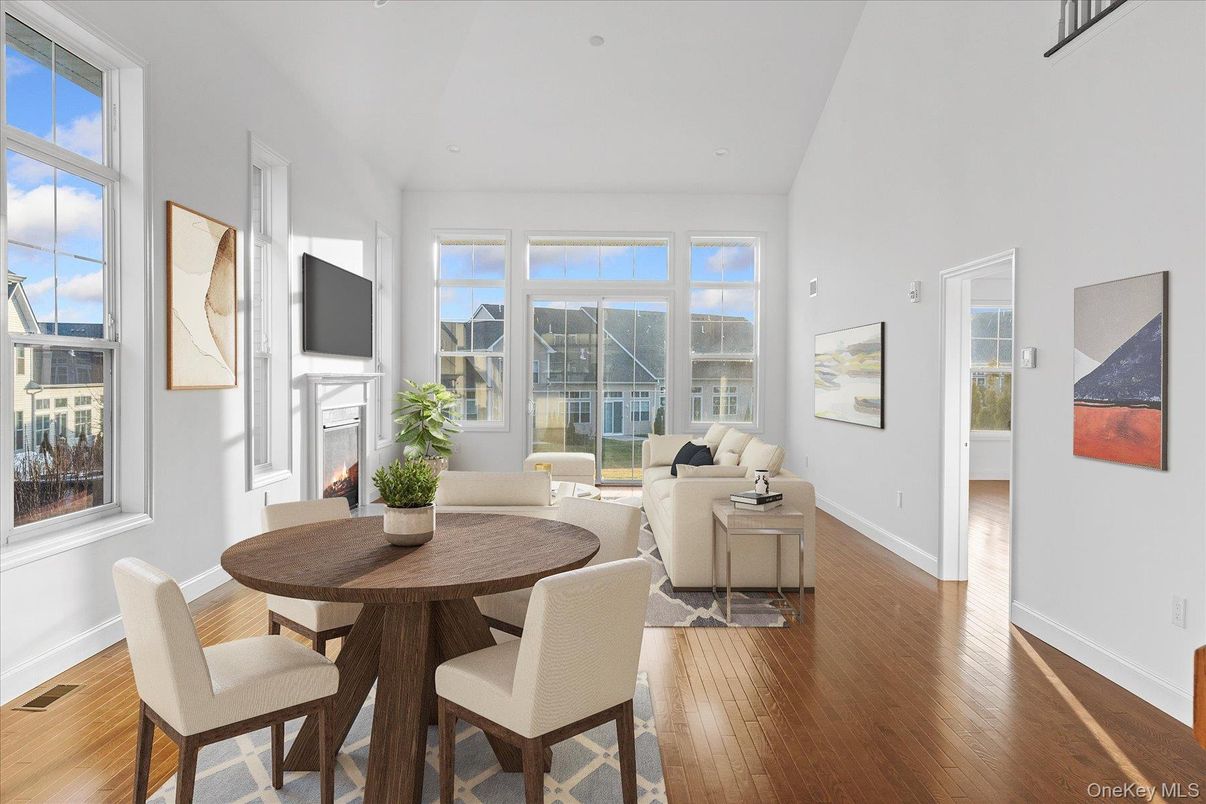 Dining room, Interior, Living room, Wood Texture Flooring