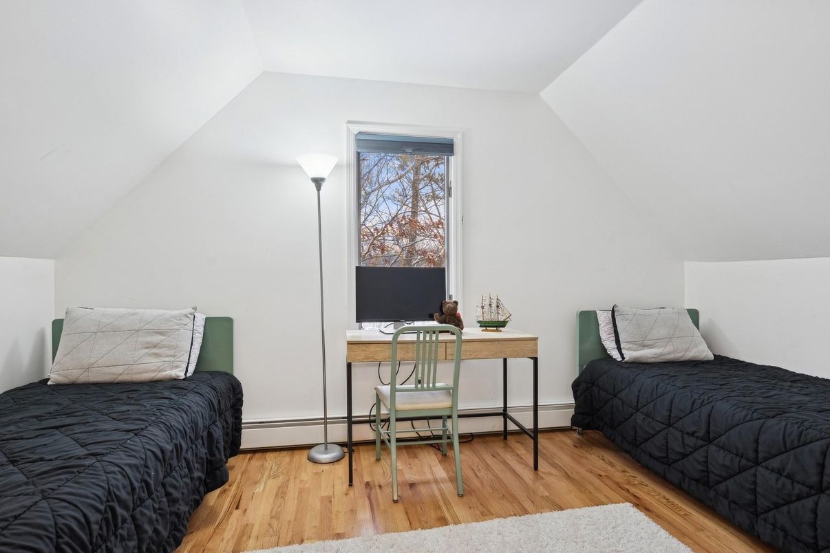 Bedroom, Home Office, Interior, Wood Texture Flooring