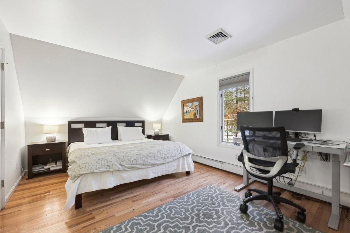 Bedroom, Home Office, Interior, Wood Texture Flooring