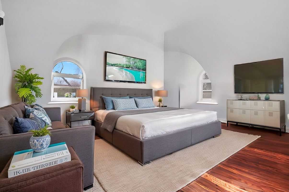 Bedroom, Interior, Wood Texture Flooring