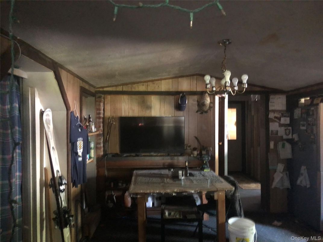 Chandelier, Dining room, Interior, Wooden Walls