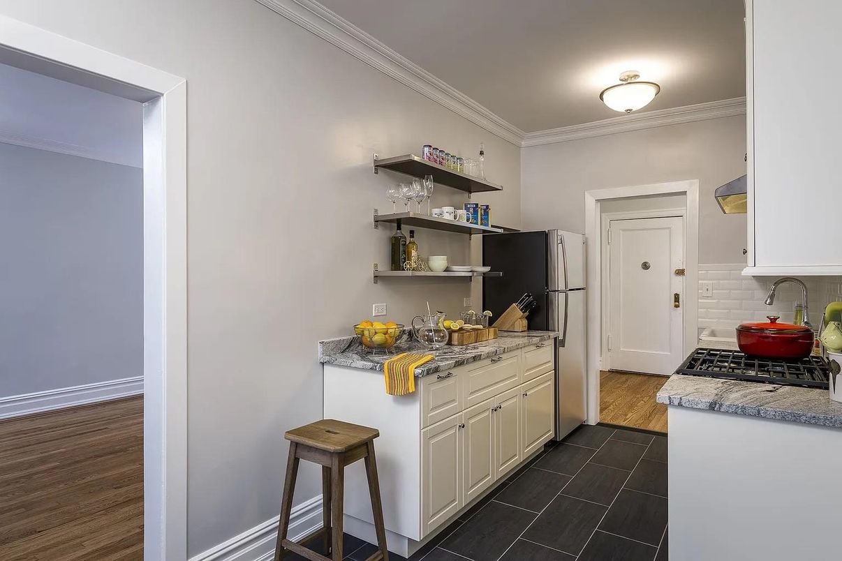 Interior, Kitchen, Wood Texture Flooring