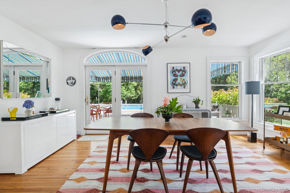Dining room, Interior, Wood Texture Flooring