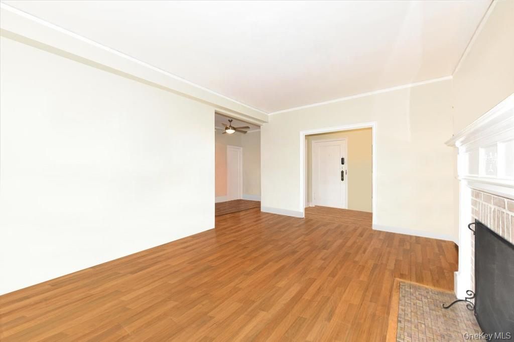 Empty room, Fireplace, Interior, Wood Texture Flooring