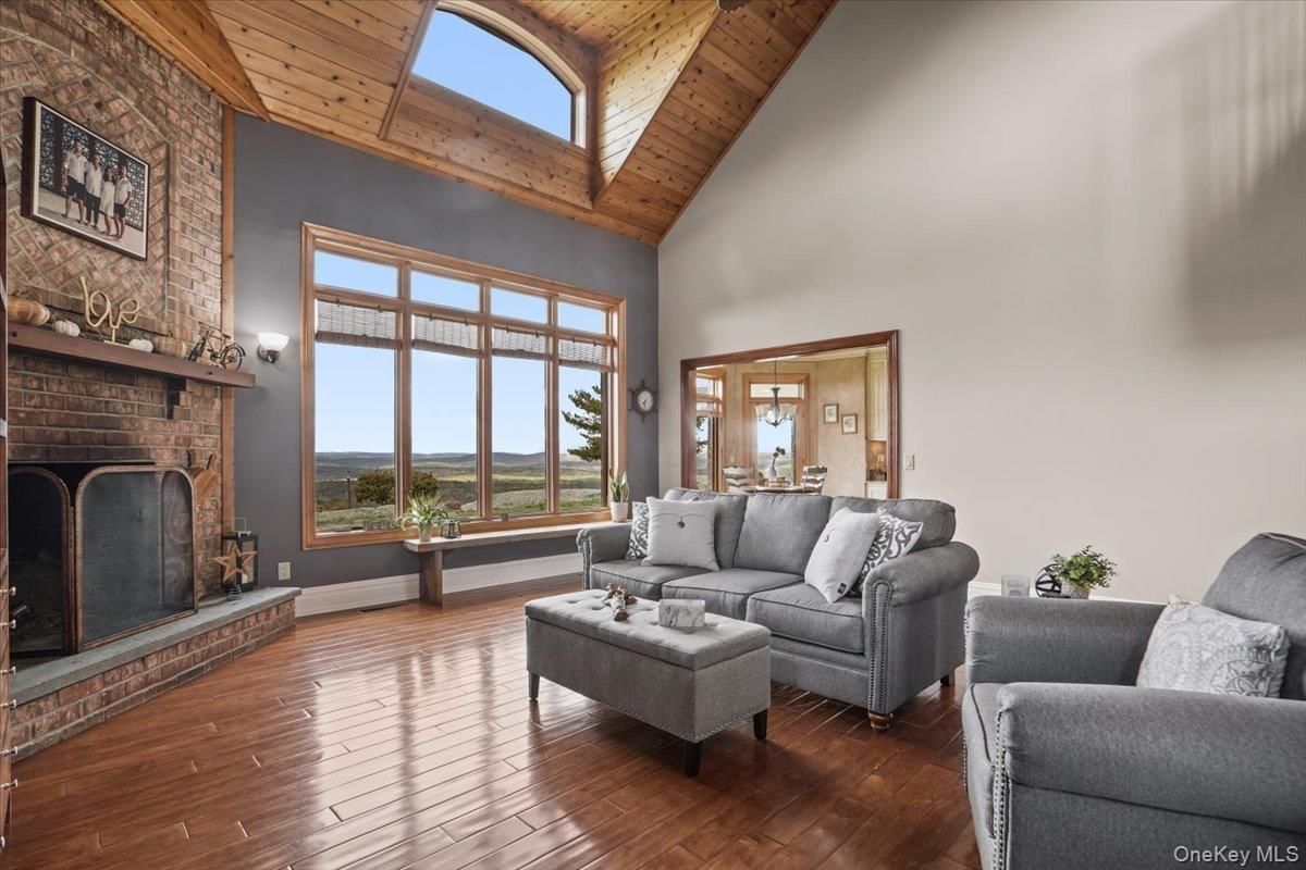 Fireplace, Interior, Living room, Wooden Ceilings, Wood Texture Flooring