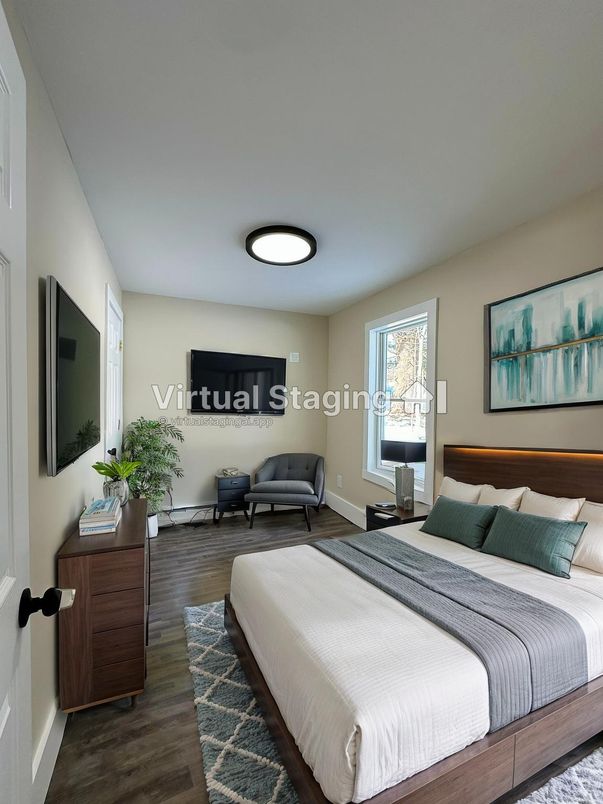 Bedroom, Interior, Wood Texture Flooring