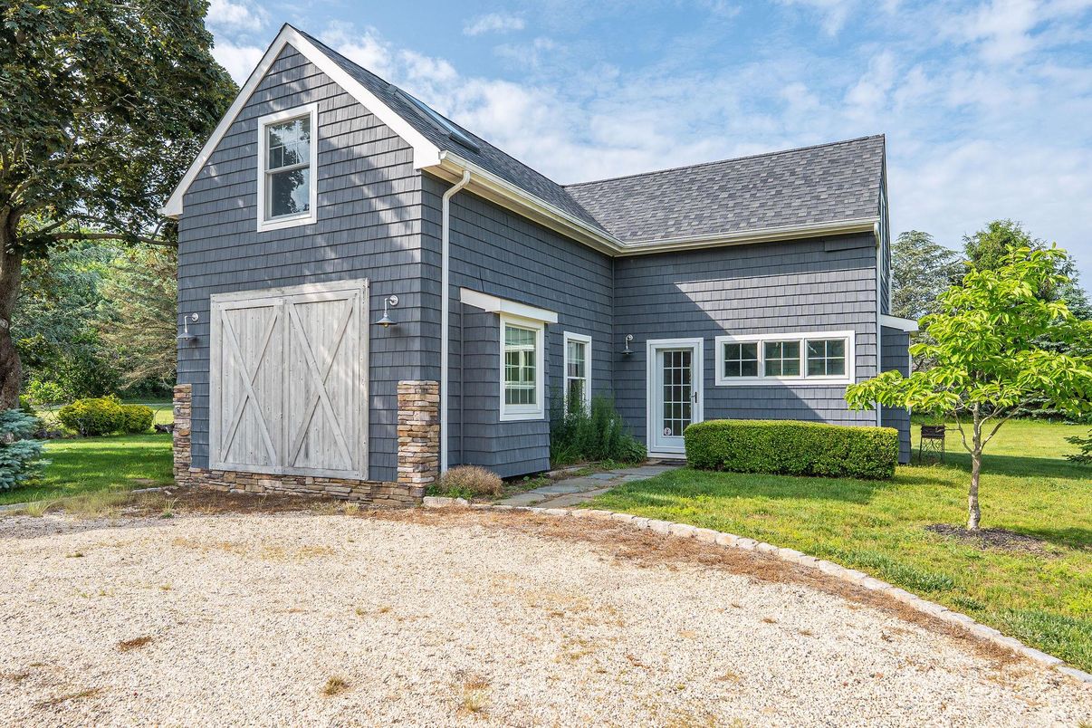 Backyard, Exterior, Facade, Brick Traditional