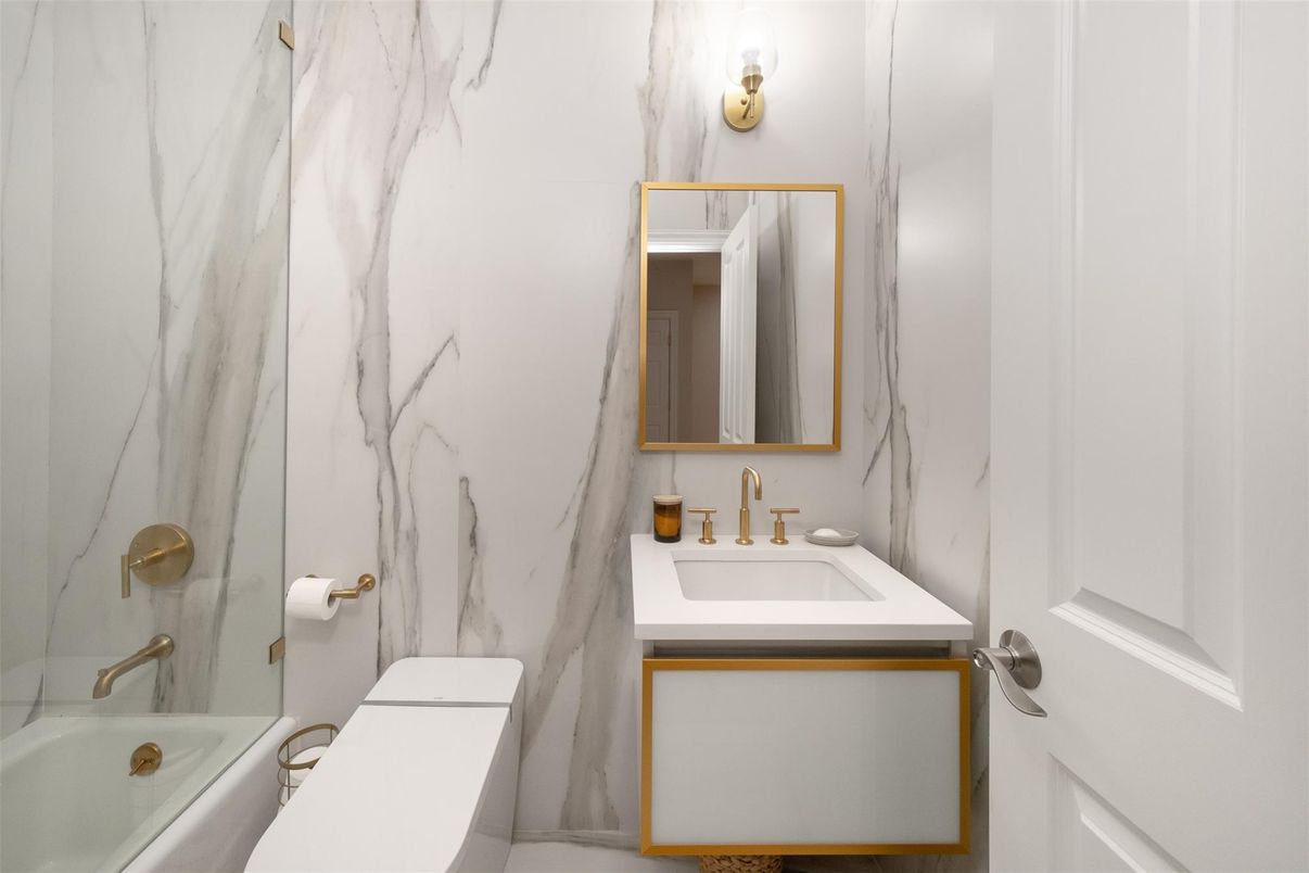 Bathroom, Interior, Marble Walls