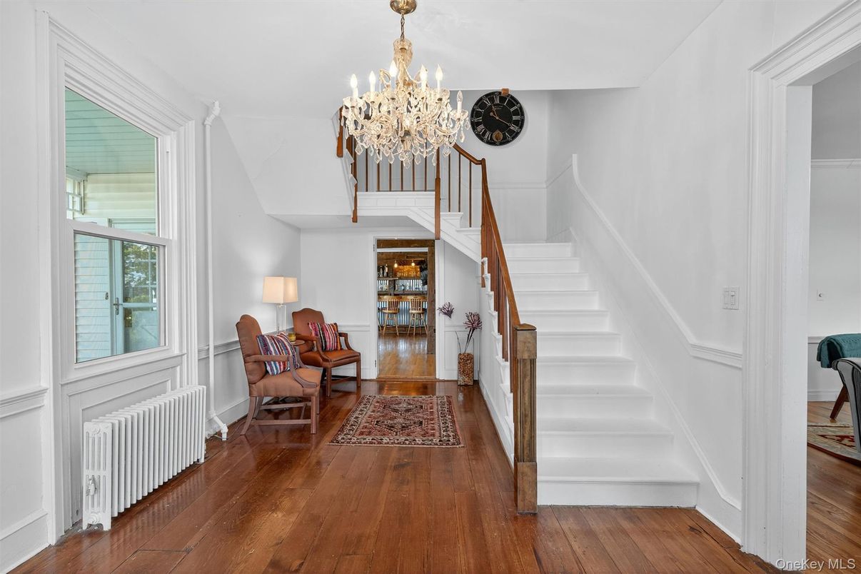Chandelier, Interior, Wood Texture Flooring