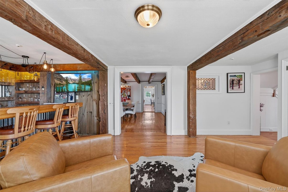 Interior, Wooden Beams, Wood Texture Flooring