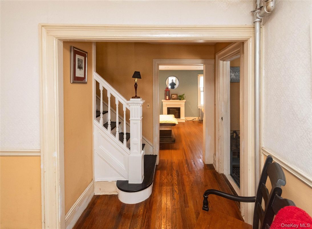 Fireplace, Interior, Wood Texture Flooring