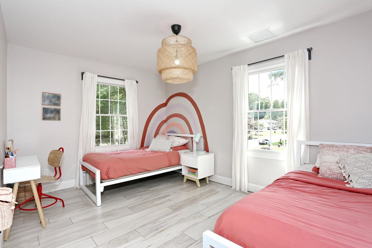Bedroom, Interior, Wood Texture Flooring