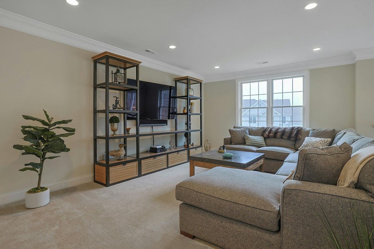 Interior, Living room, Recessed Lighting