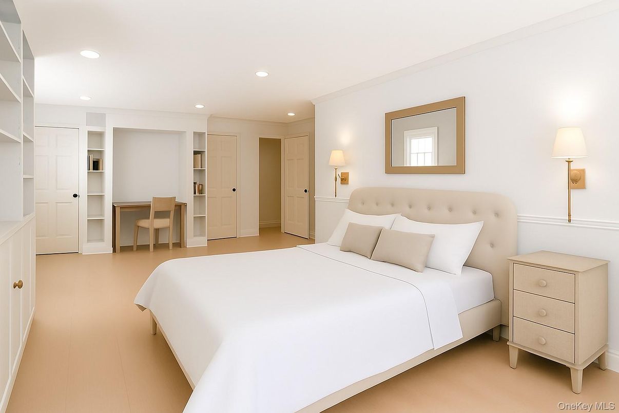 Bedroom, Interior, Recessed Lighting