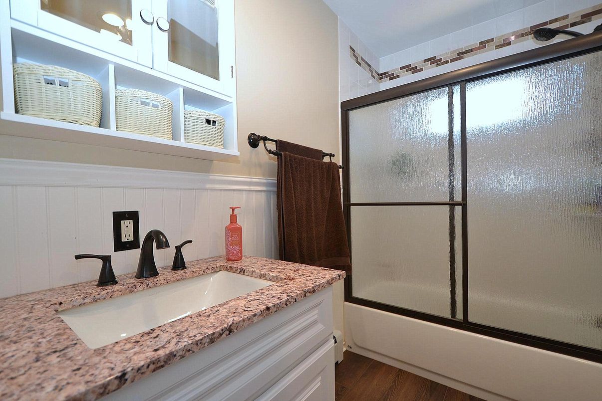 Bathroom, Interior, Wood Texture Flooring