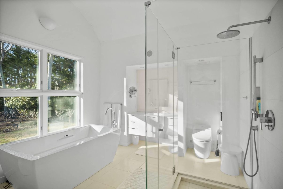 Bathroom, Free Standing Baths, Glass Shower, Interior