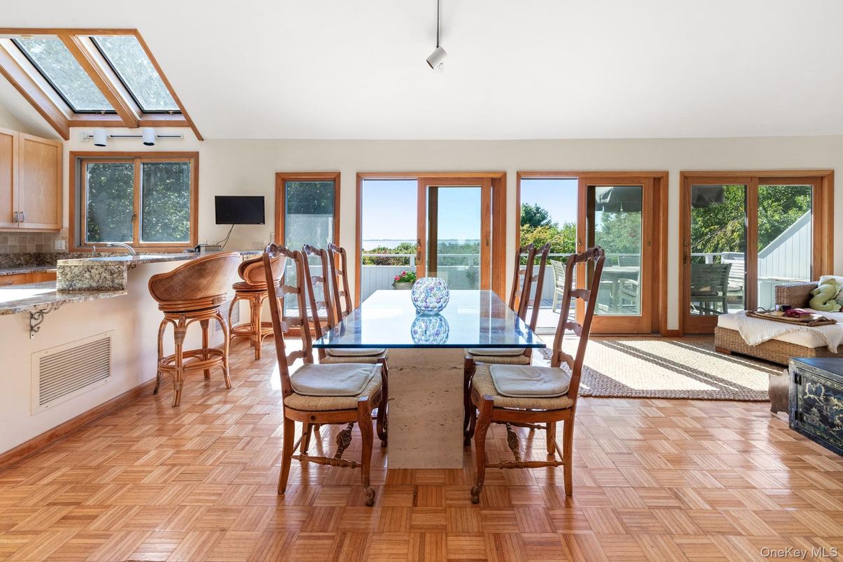 Dining room, Interior, Wood Texture Flooring