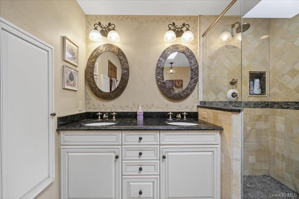 Bathroom, Dual Sink Vanities, Glass Shower, Interior