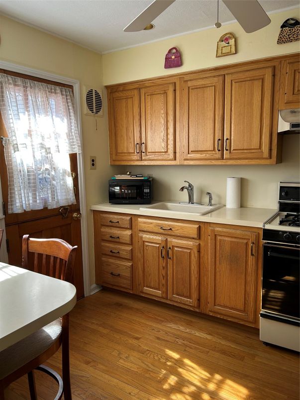 Interior, Kitchen, Wood Texture Flooring
