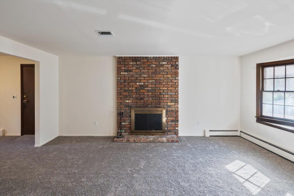 Empty room, Fireplace, Interior, Stone Walls
