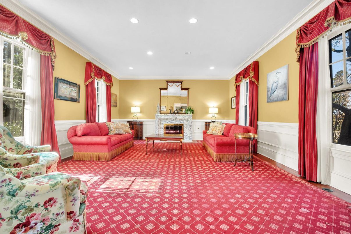 Fireplace, Interior, Living room, Recessed Lighting