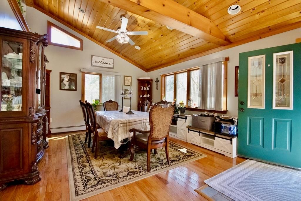Dining room, Interior, Wooden Beams, Wooden Ceilings, Wood Texture Flooring