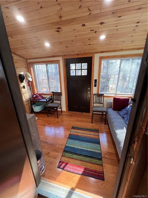 Interior, Living room, Recessed Lighting, Wooden Ceilings, Wood Texture Flooring