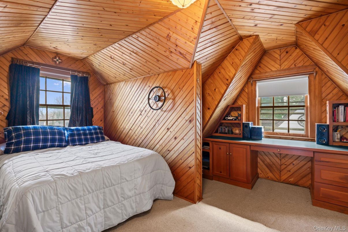 Bedroom, Interior, Wooden Ceilings, Wooden Walls