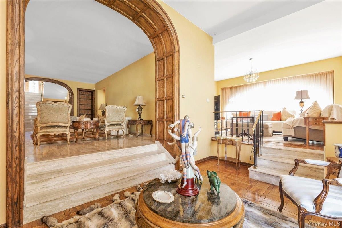 Chandelier, Interior, Wood Texture Flooring