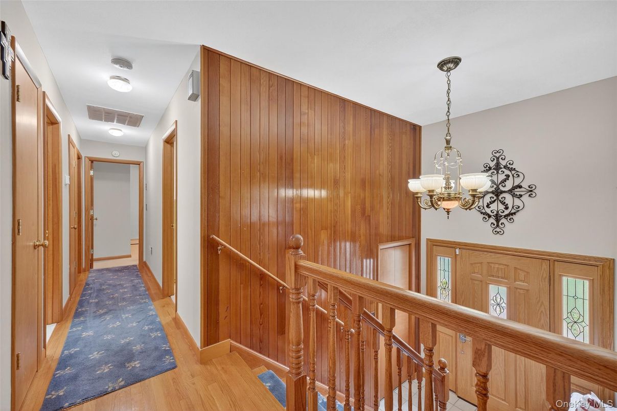 Chandelier, Interior, Wood Texture Flooring, Wooden Walls