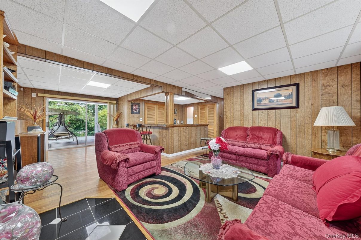 Interior, Living room, Wooden Walls
