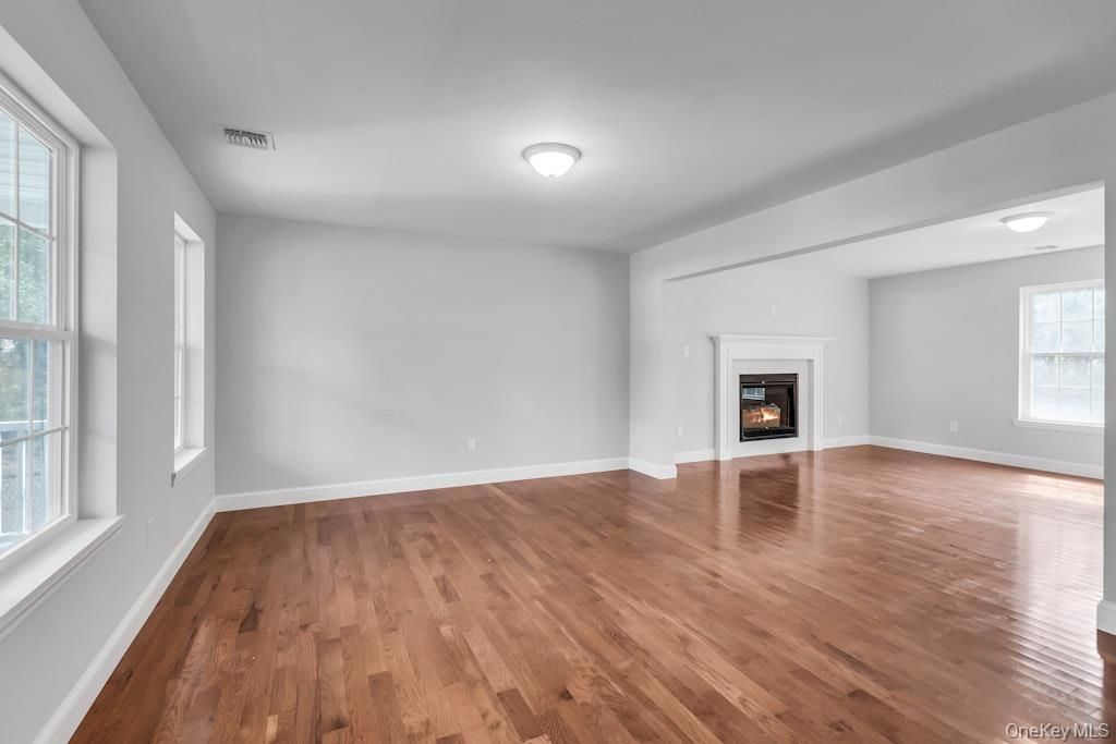 Empty room, Fireplace, Interior, Wood Texture Flooring