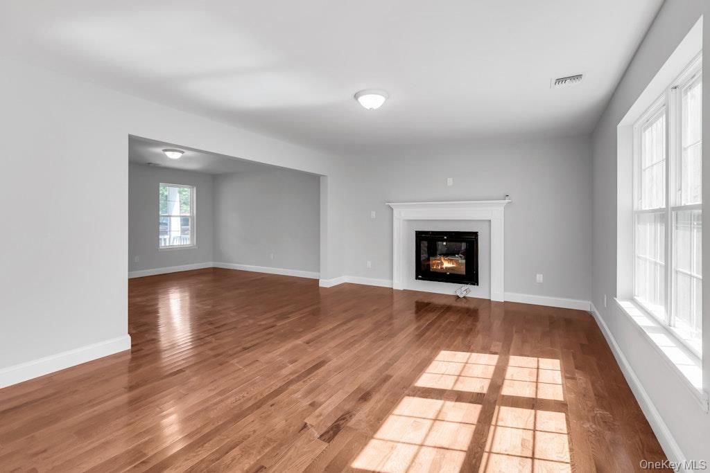 Empty room, Fireplace, Interior, Wood Texture Flooring