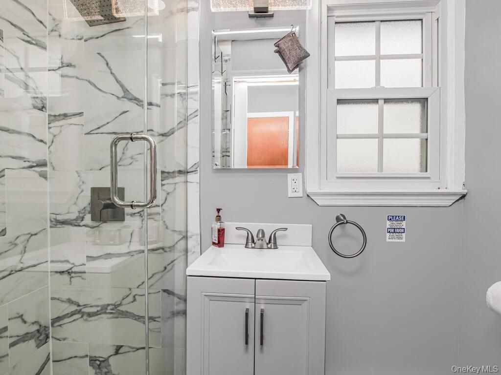 Bathroom, Glass Shower, Interior, Marble Walls
