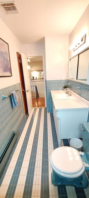 Bathroom, Interior, Wood Texture Flooring