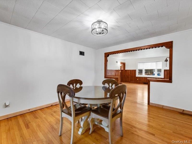 Dining room, Interior, Wood Texture Flooring