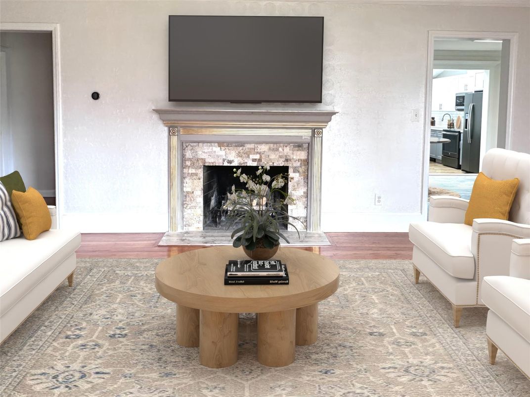 Fireplace, Interior, Wood Texture Flooring