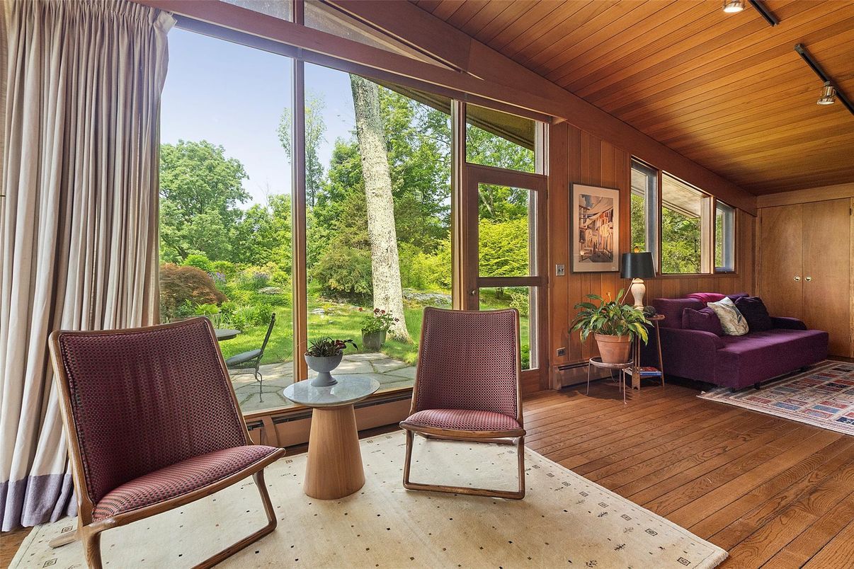 Interior, Sun Room, Wooden Ceilings, Wood Texture Flooring, Wooden Walls