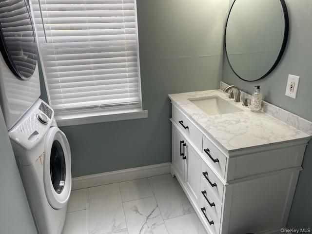 Bathroom, Interior, Marble, Washer