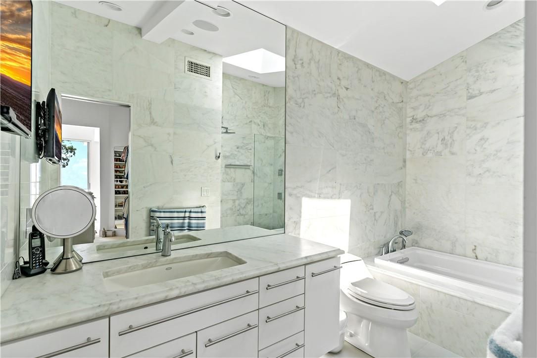 Bathroom, Glass Shower, Interior, Marble Walls