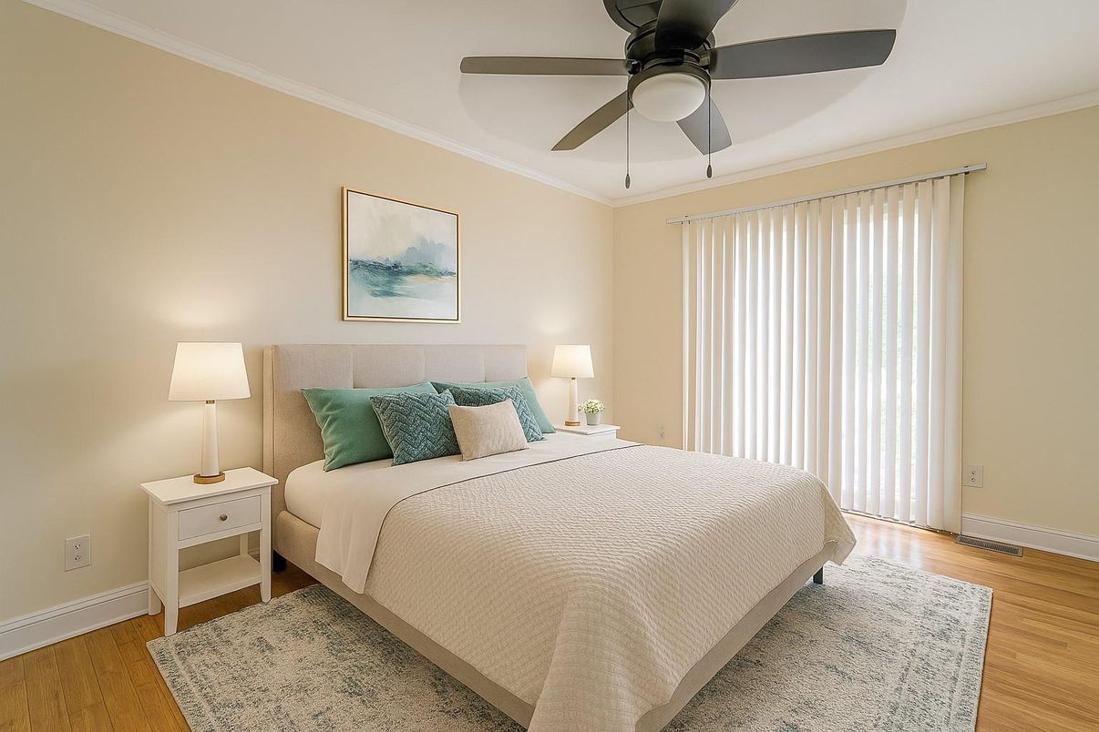 Bedroom, Interior, Wood Texture Flooring