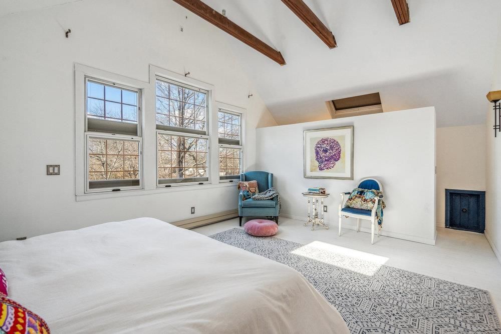 Bedroom, Interior, Wooden Beams