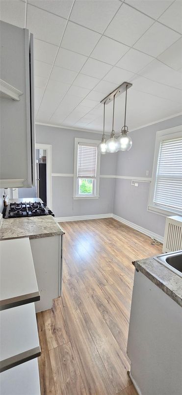 Interior, Pendant Lights, Wood Texture Flooring
