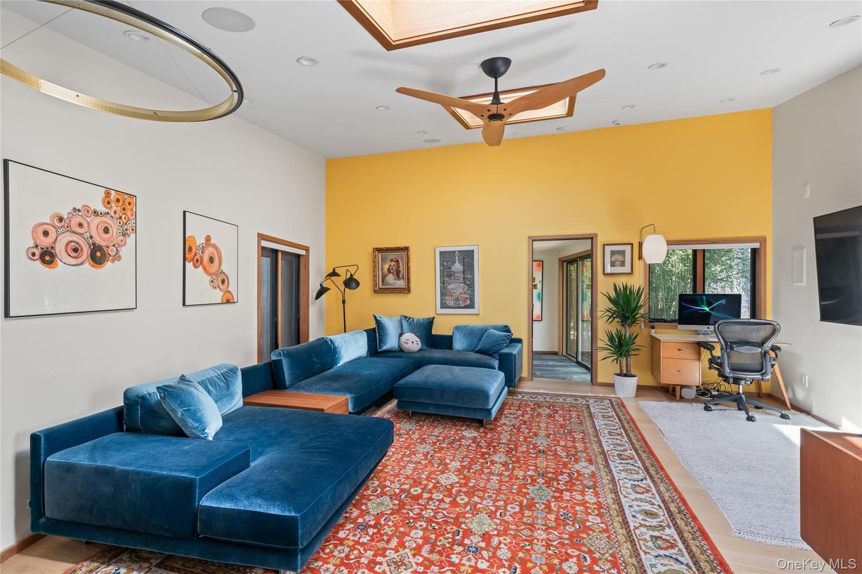 Home Office, Interior, Living room, Recessed Lighting