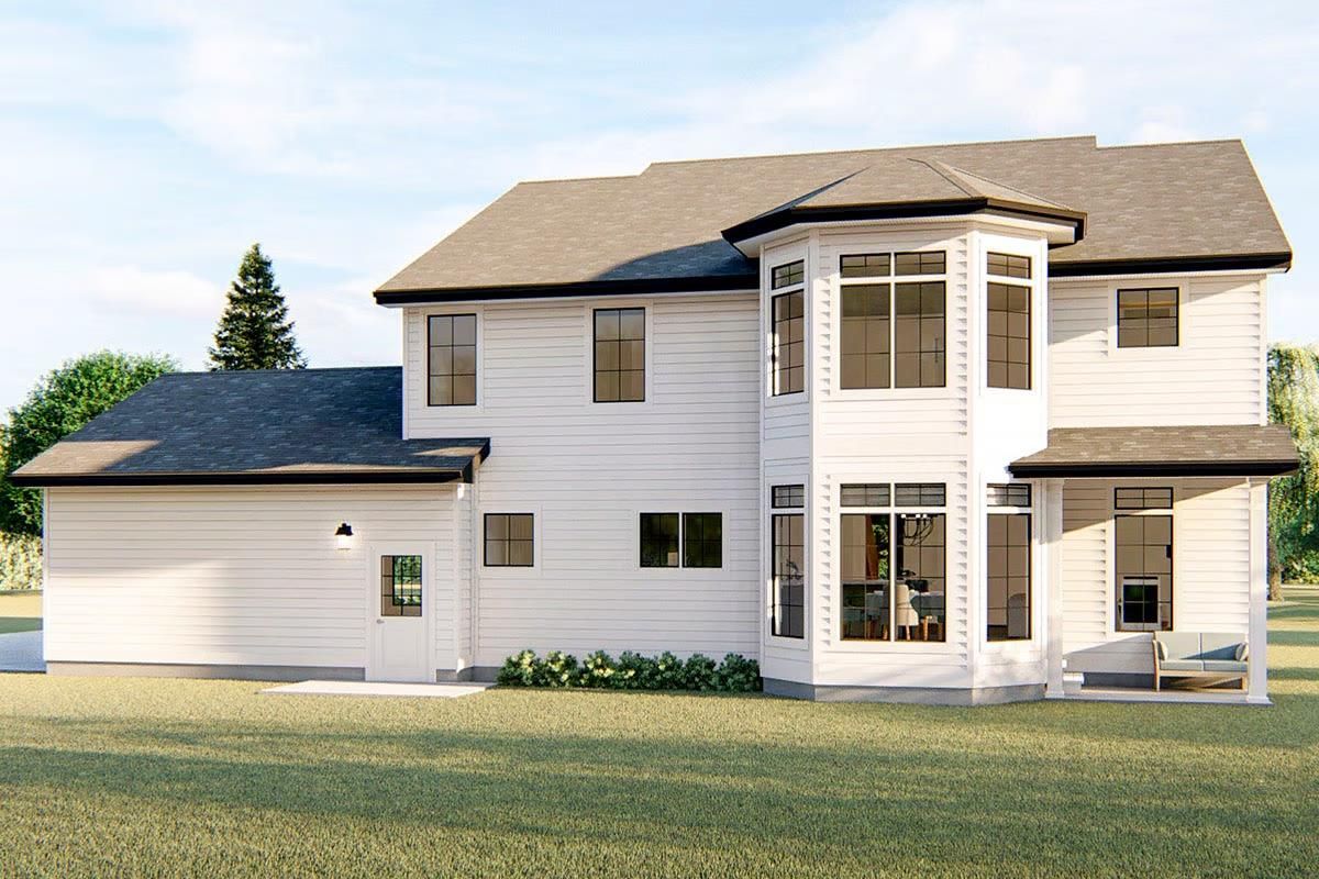 Backyard, Exterior, Facade, French Provincial