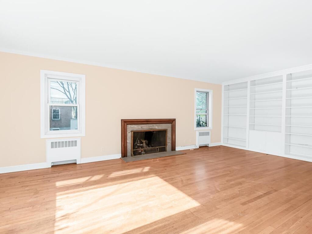 Empty room, Fireplace, Interior, Wood Texture Flooring