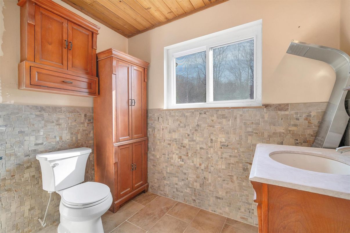 Bathroom, Interior, Wooden Ceilings