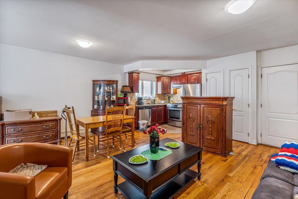 Dining room, Interior, Kitchen, Living room, Wood Texture Flooring