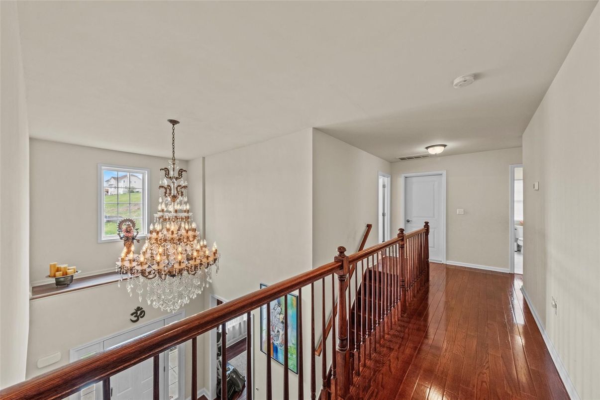 Chandelier, Interior, Wood Texture Flooring