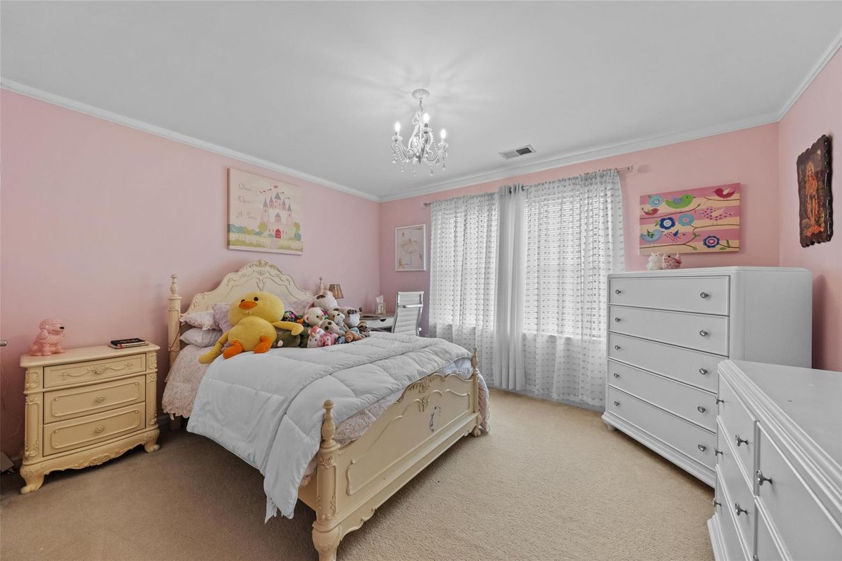 Bedroom, Chandelier, Interior
